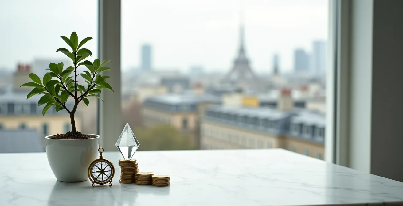 Métaphore visuelle de la diversification d'investissements