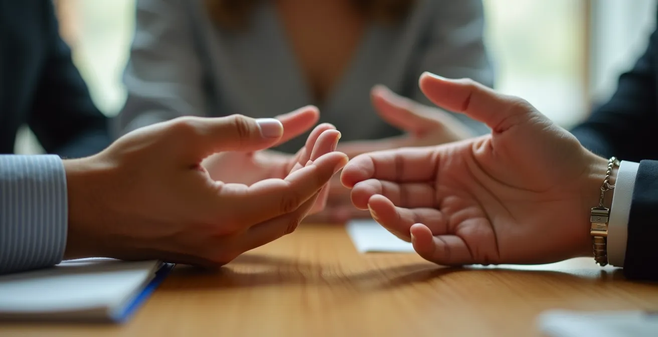 Manager pratiquant l'écoute active avec intelligence émotionnelle en France