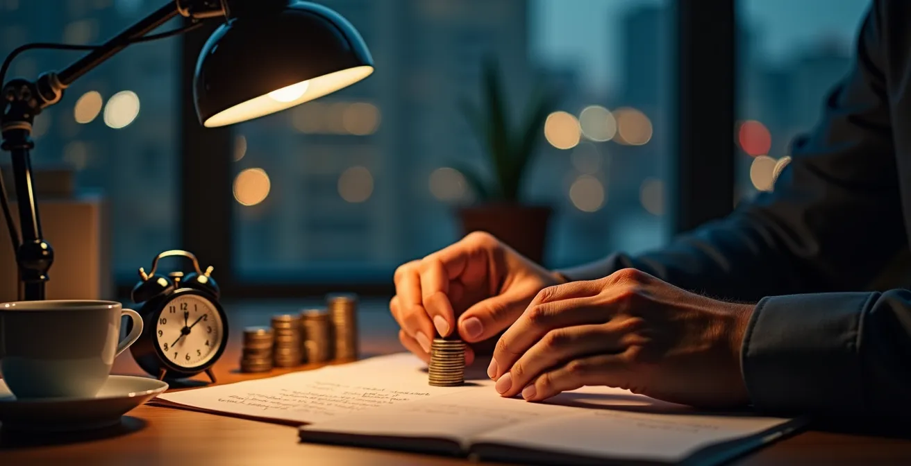 Représentation métaphorique de l'effort initial nécessaire aux revenus passifs